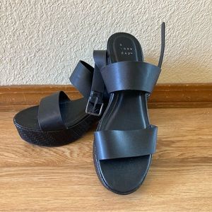 Black A New Day 90s inspired chunky heels